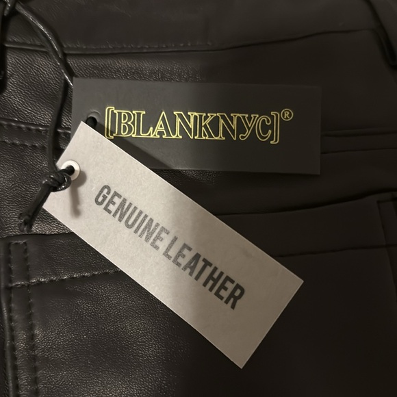 “LEATHER MINI SKIRT” - Picture 3 of 4